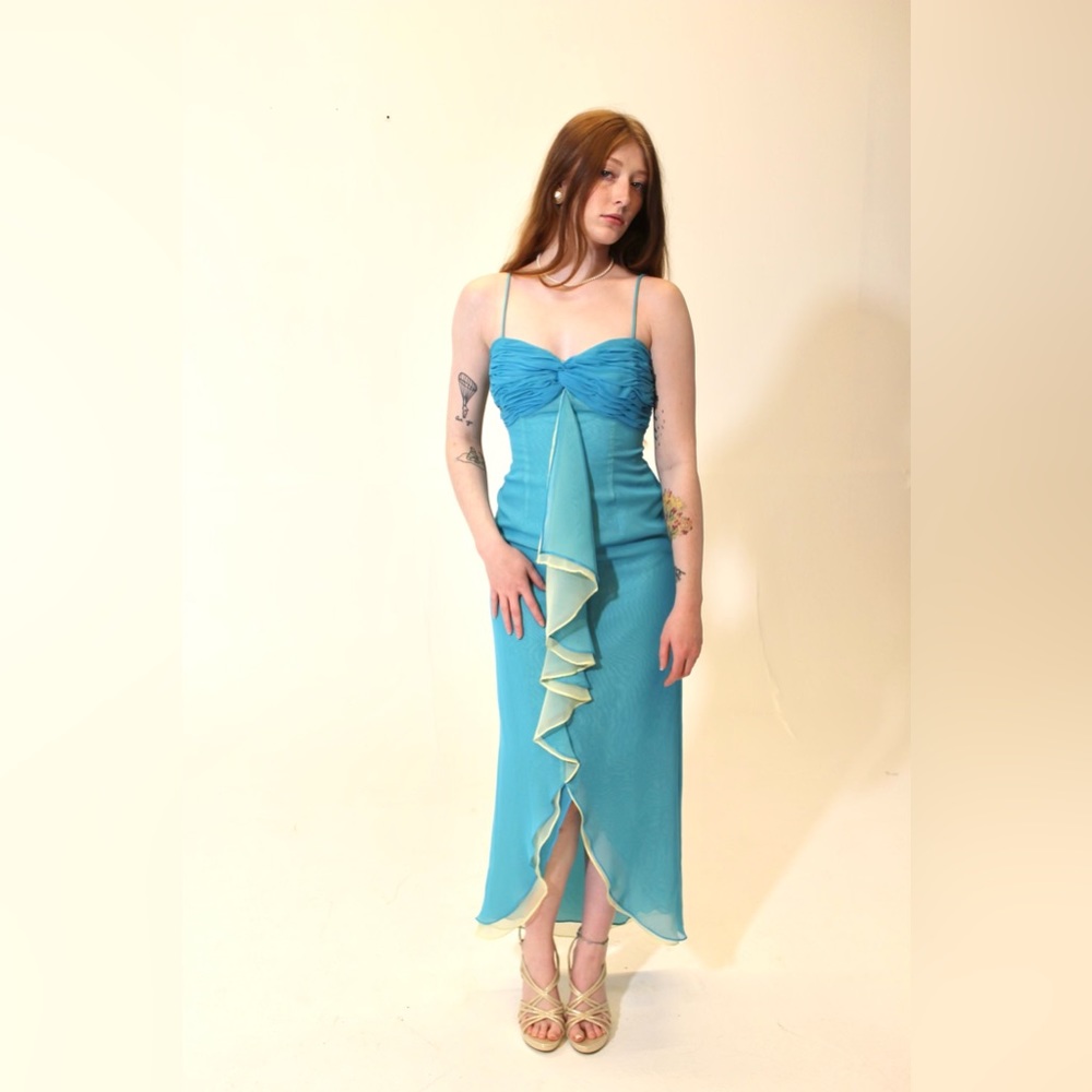 Y2K Ruffle Prom Dress - Picture 3 of 4
